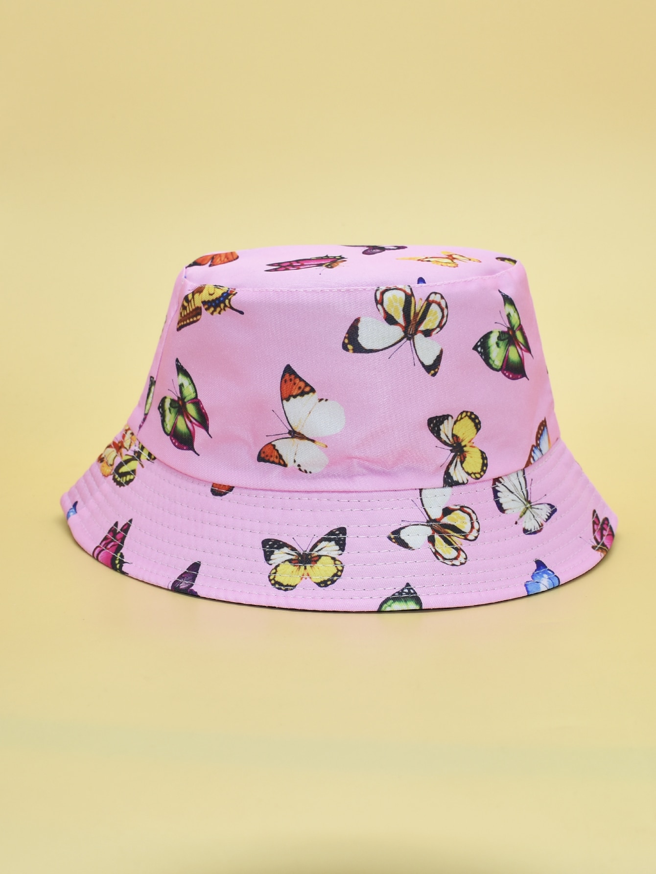 Kids Butterfly Print Reversible Bucket 