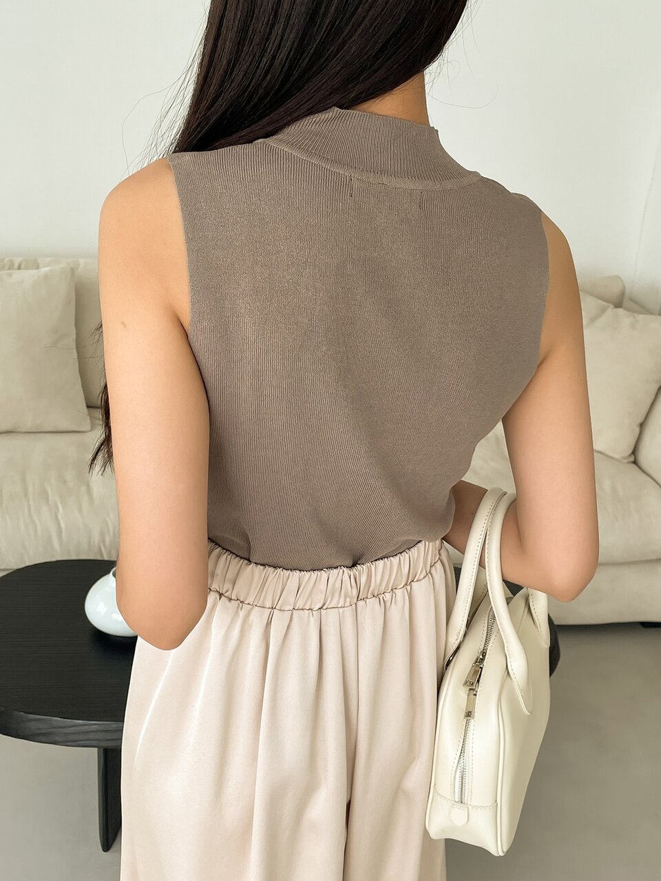 Mock Neck Sweater Vest