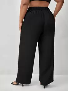 SHEIN Frenchy Pantalon tailleur taille haute à plis