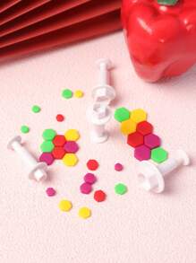 4入組幾何形狀餅乾郵票