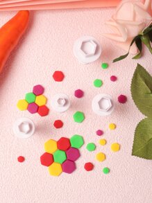 4入組幾何形狀餅乾郵票