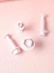 4入組幾何形狀餅乾郵票