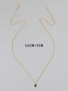 時尚流行男士寶石吊墜項鍊銅質珠寶禮物和時尚外觀 - 彩色 - 查看 3