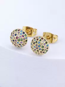 Clous d'oreilles avec zircone cubique