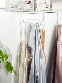 SHEIN Basic living BASIC LIVING Trên Cửa Trang Trí 5 Móc Giá Treo- Màu Trắng - trắng - Xem 8