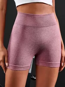 Yoga Basic Sportshorts Mit Breitem Bund Und Space-dye In Rosa