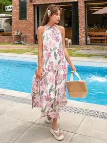 DAZY Vestido de vuelo con estampado floral - Multicolor - Ver 6