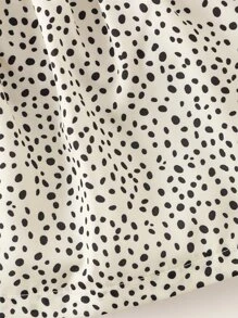 SHEIN Elladie kids Young Girl Cartoon Graphic Tee & Confetti Print Skirt - Multicolor - View 6