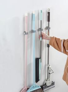 1pc Stainless Steel Mop Holder - Silver - View 1