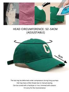 字母刺繡棒球帽 - 綠色 - 查看 6