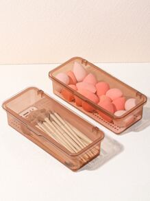 1入組化妝刷收納盒 - 棕色 - 查看 2