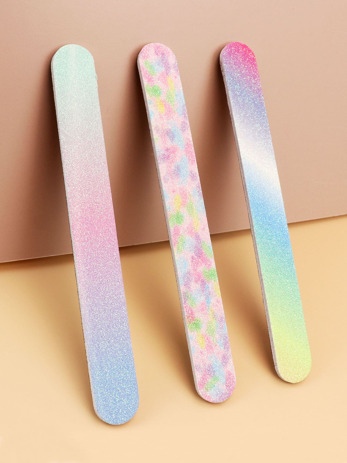 3 Dũa móng tay Gradient Glitter - Nhiều màu - Xem 1