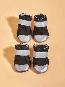 4入組透氣寵物鞋子