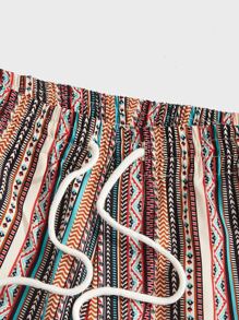 Manfinity VCAY Men Striped & Geo Print Trousers - Multicolor - View 4