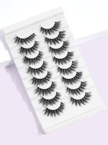 MAANGE 8 cặp mi giả tự nhiên, mềm mại, thích hợp sử dụng hàng ngày, kiểu hoạt hình, vật dụng cần thiết khi đi du lịch. - màu đen - Xem 2