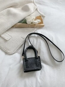 2023 New Korean Style Bag, And Unique Fashionable Casual Shoulder Crossbody Bag With Chic Texture - Black - View 3