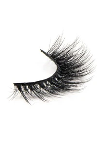 7對貓眼假睫毛 - 黑色 - 查看 4