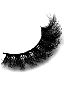 4 Pairs Of Densely Curled And Fluffy False Eyelashes With Extended Eye Corners
