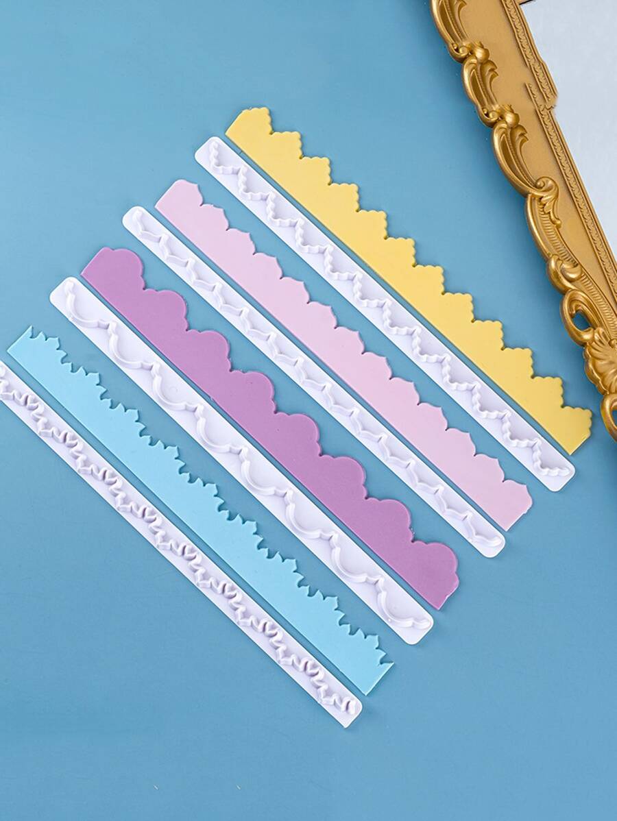 4pcs Scallop Trim Design Cookie Cutter - White - View 1