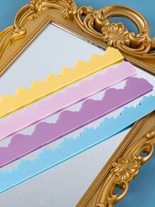 4pcs Scallop Trim Design Cookie Cutter - White - View 4