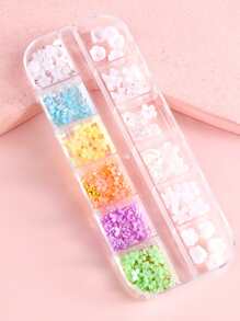 FULL BEAUTY 1盒3D花朵設計美甲飾品 - 彩色 - 查看 5