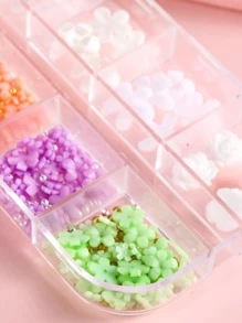 FULL BEAUTY 1盒3D花朵設計美甲飾品 - 彩色 - 查看 6