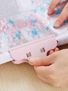 2pcs DIY Diamond Painting Clip, Plastic Diamond Painting Board Fixer For Beginners - Multicolor - View 4