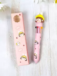 kabaxiong 1pc Random European & American Style 10 Colors Ballpoint Pens For Planner - Multicolor - View 1