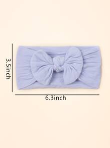 4pcs Baby Bow Decor Headband - Multicolor - View 3
