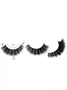 4pairs Full Strip Cat Eye False Eyelashes Strip Lashes, Lashes, Eyelashes, Fake Lashes - Black - View 3