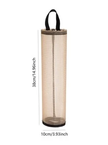 1入組廚房用可折疊透氣可水洗懸掛式網狀垃圾袋收納袋 - 彩色 - 查看 4