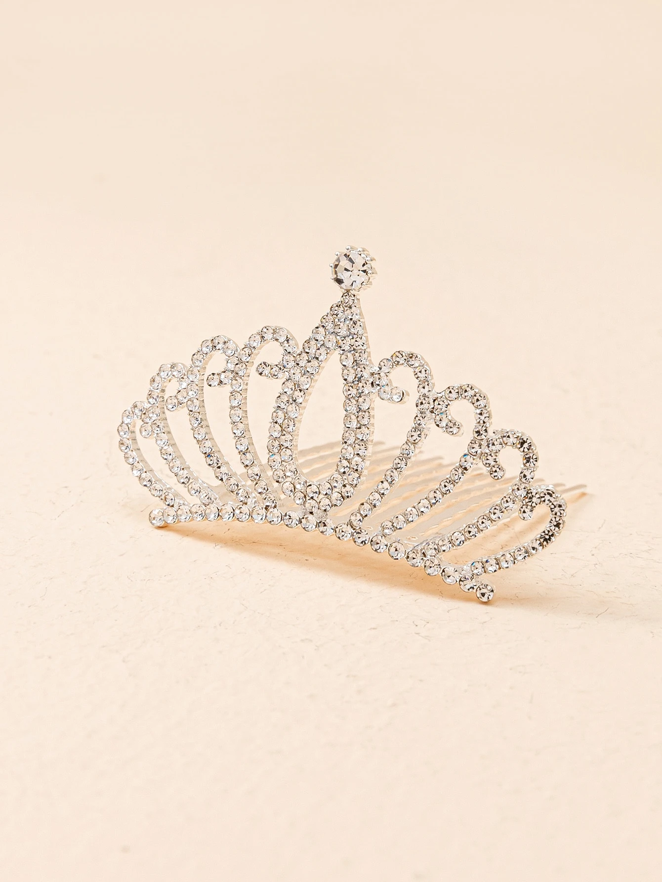 女の子幼児 ラインストーン クラウンデコレーション くし