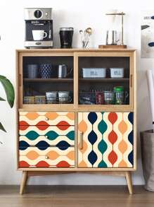 几何图案墙纸、翻新贴纸撕掉墙板、墙纸、壁纸、春季装饰品刷新你的家、拉玛装饰贴纸礼物生日毕业 - 彩色 - 查看 7