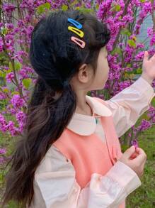 20个少女随机颜色纯色发夹 - 彩色 - 查看 5