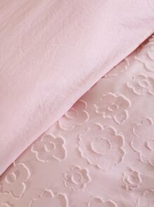 Vỏ chăn bông Jacquard không có chất làm đầy - Hồng - Xem 8