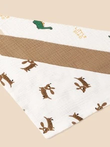 3入組嬰兒卡通圖案方巾圍兜 - 彩色 - 查看 9