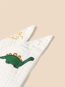 3入組嬰兒卡通圖案方巾圍兜 - 彩色 - 查看 10