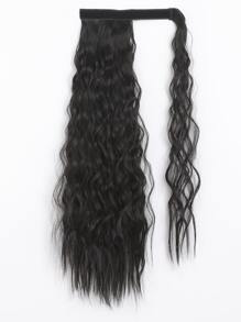 1pc Long Curly Hairpiece - Black - View 3