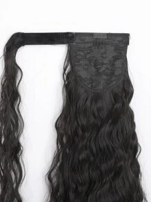1pc Long Curly Hairpiece - Black - View 4