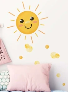1 miếng dán tường họa tiết mặt trời và bong bóng hoạt hình cho phòng trẻ em, phòng khách, trang trí phòng ngủ, nhãn dán, decal dán tường, decal vinyl trang trí nhà cửa, vật dụng trang trí mùa xuân làm mới ngôi nhà của bạn, nhãn dán trang trí Rama - Nhiều màu - Xem 3