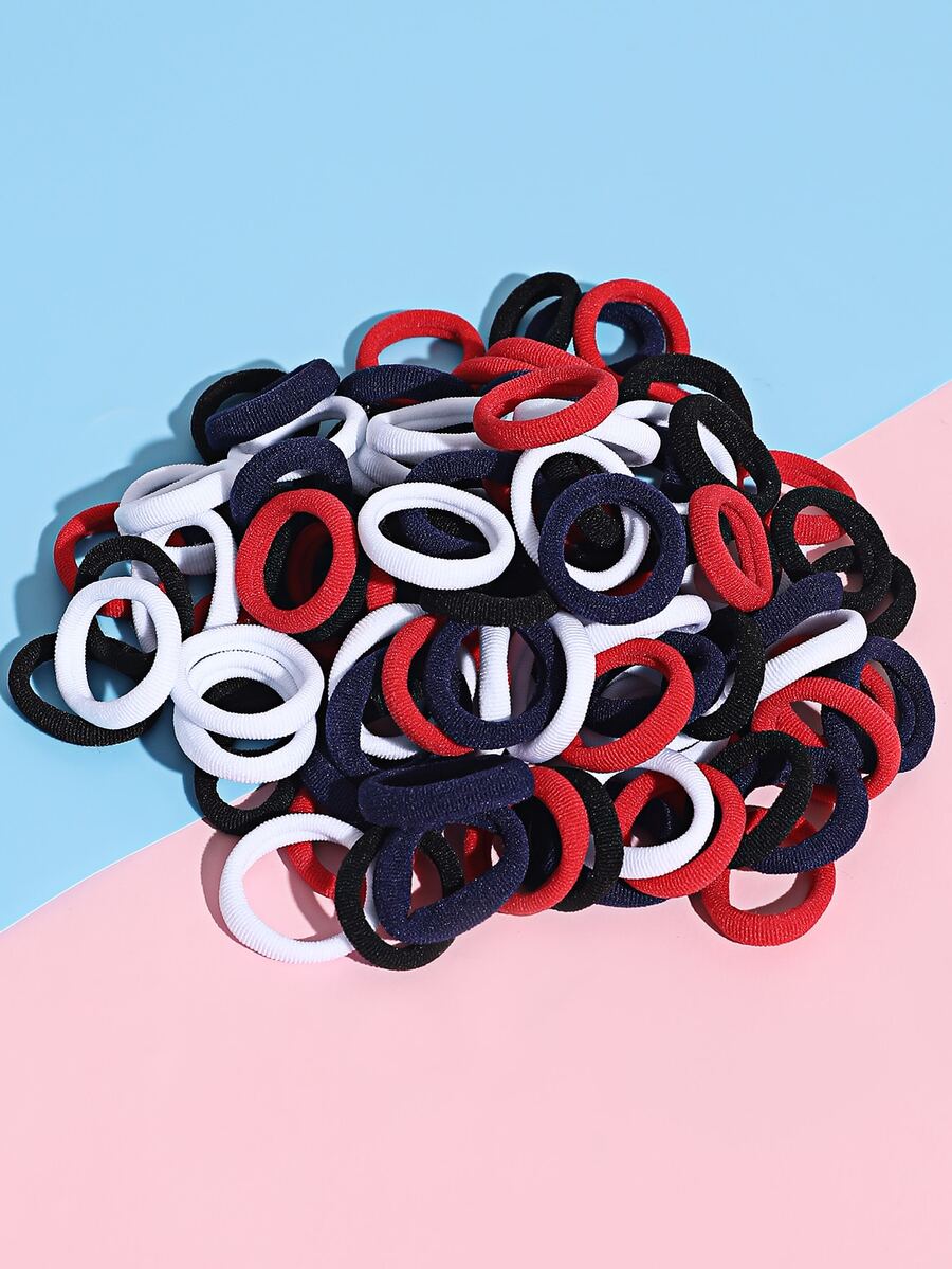 100 cái Bé Gái Mới Biết Đi Buộc Tóc Rắn - Nhiều màu - Xem 1