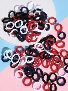 100 cái Bé Gái Mới Biết Đi Buộc Tóc Rắn - Nhiều màu - Xem 4