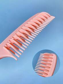1 buah Sisir Rambut Aroma Bunga Sakura, Sisir Datar untuk Rambut Kering & Basah - Berwarna merah muda - View 3