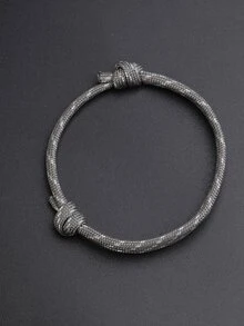 Men Rope Design Bracelet - Multicolor - View 3