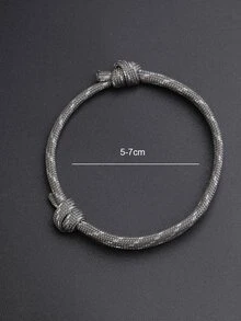 Men Rope Design Bracelet - Multicolor - View 4