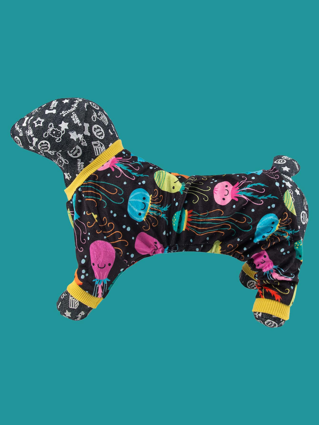 卡通圖案寵物睡衣 - 彩色 - 查看 1