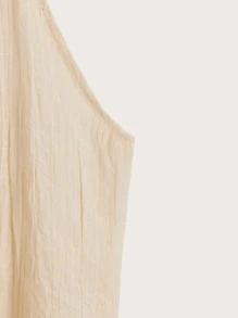 Plus Hollow Out Cover Up Dress - Apricot - View 3