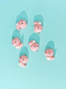 6入組卡通恐龍DIY吊墜 - 彩色 - 查看 2