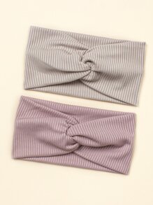 2pcs Baby Mixed Color Headband - Multicolor - View 2