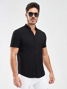 Shein Men Button Front Shirt Shein Usa